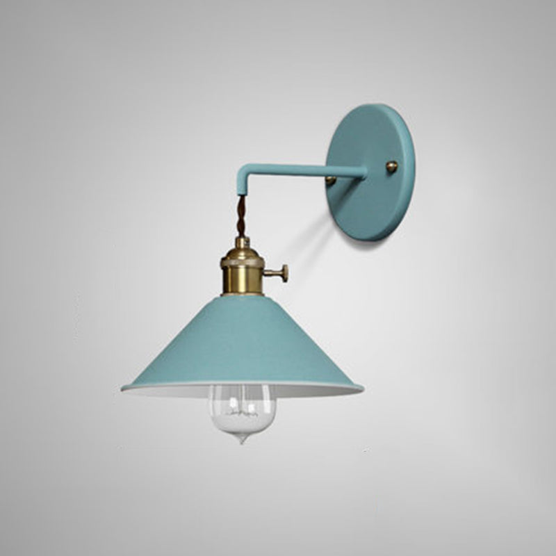 Clad Cone Light Industrial Style 1 Light Metal Wall Sconce Light Fixture