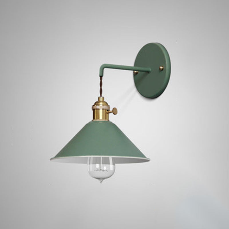 Clad Cone Light Industrial Style 1 Light Metal Wall Sconce Light Fixture