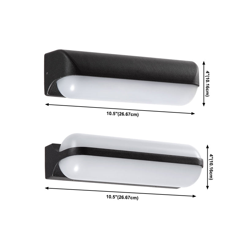 Moderna lampada a parete ovale in alluminio Light Sconce Light per balcone