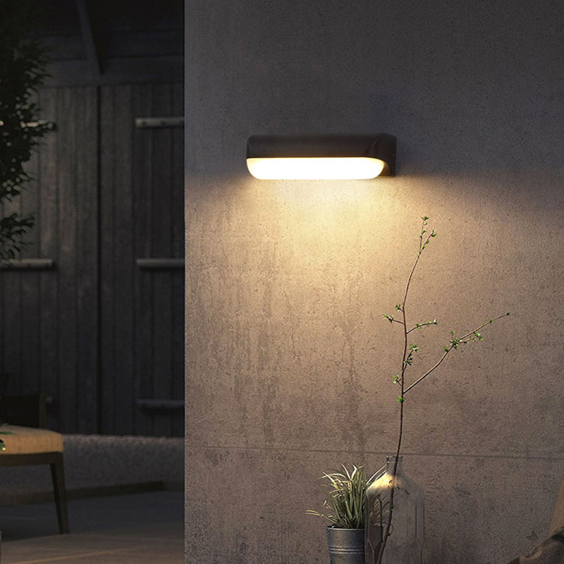 Moderna lampada a parete ovale in alluminio Light Sconce Light per balcone