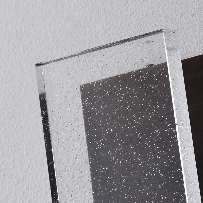 Luz de la pared de cristal transparente de 1 luz lámpara de luz de estilo moderno