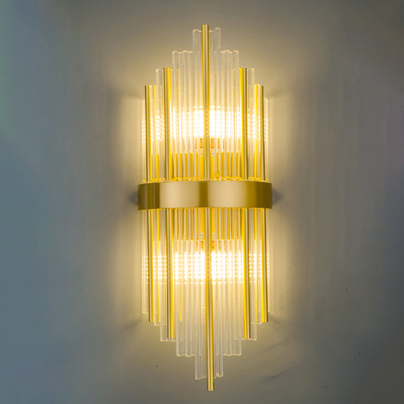 2 LA LA LA LUCCHI Crystal Fullo Scontro Scontro MOTORE UNICO MODERNO MOLTIRE LUME DELLA parete trasparente