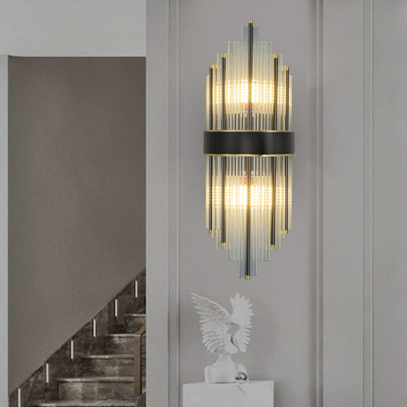 2 LA LA LA LUCCHI Crystal Fullo Scontro Scontro MOTORE UNICO MODERNO MOLTIRE LUME DELLA parete trasparente