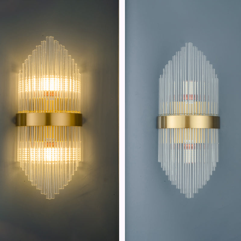 2 LA LA LA LUCCHI Crystal Fullo Scontro Scontro MOTORE UNICO MODERNO MOLTIRE LUME DELLA parete trasparente