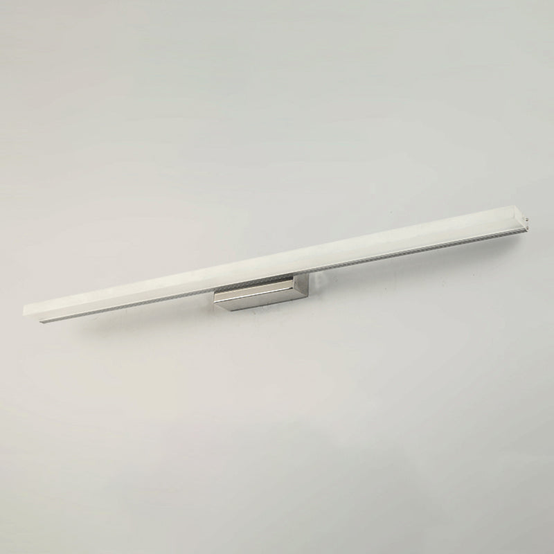 Modern 1-Light Acrylic Silver Wall Light Sconces Wall Mounted Lamp for Bathroom