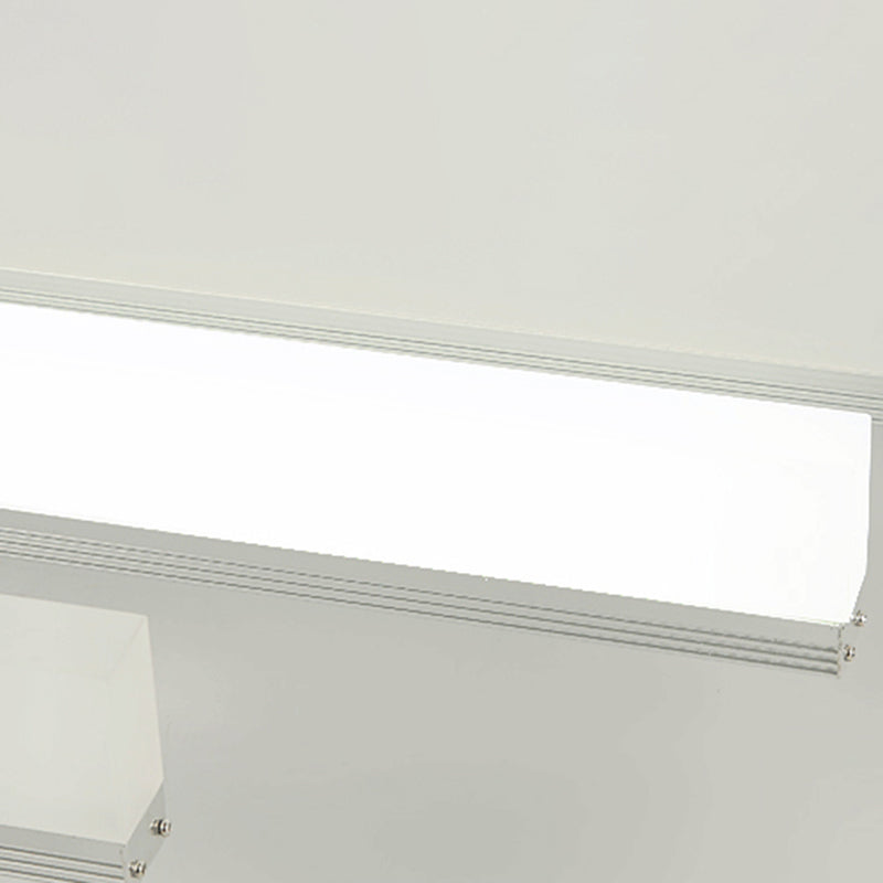Modern 1-Light Acrylic Silver Wall Light Sconces Wall Mounted Lamp for Bathroom