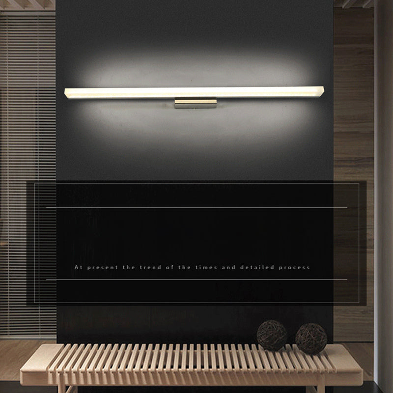 Modern 1-Light Acrylic Silver Wall Light Sconces Wall Mounted Lamp for Bathroom