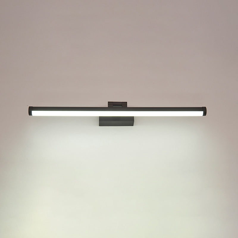 Linear Sconce Lights Modern Wall Lamp Metal 1 Light Sconce Light Fixtures in Black Finish