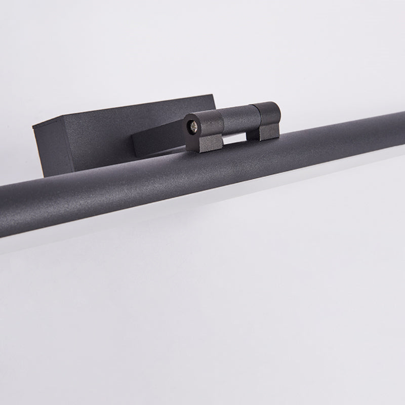 Linear Sconce Lights Modern Wall Lamp Metal 1 Light Sconce Light Fixtures in Black Finish