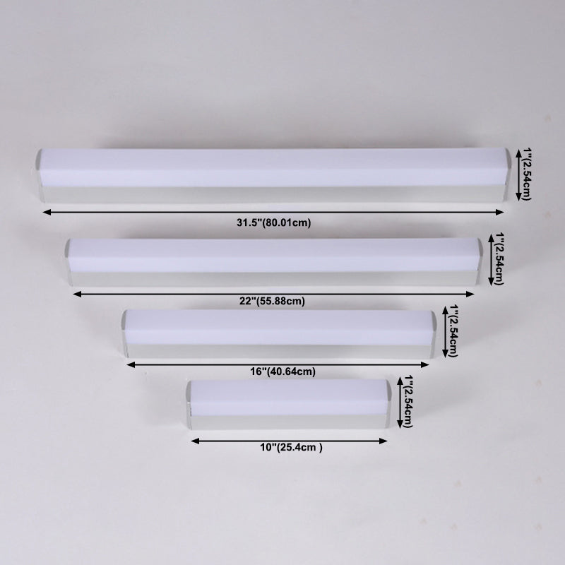 Vanité moderne Lights Lights Silver 1 Light Wall Éclairage mural pour la salle de bain