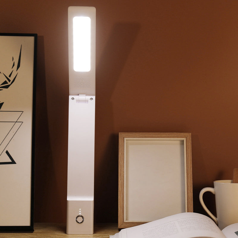 Moderne Lesetischlampe 1-Licht-Rechteck-Tischlicht mit USB-Anschluss