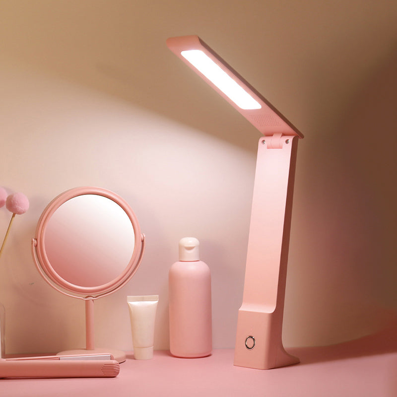 Moderne Lesetischlampe 1-Licht-Rechteck-Tischlicht mit USB-Anschluss