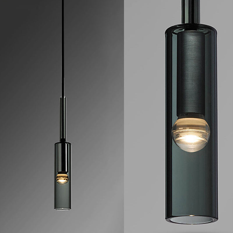 Funzione di illuminazione sospesa cilindro moderno illuminazione a sospensione per sala da pranzo