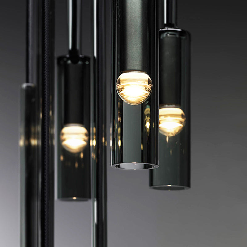 Funzione di illuminazione sospesa cilindro moderno illuminazione a sospensione per sala da pranzo