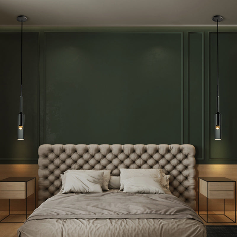 Funzione di illuminazione sospesa cilindro moderno illuminazione a sospensione per sala da pranzo