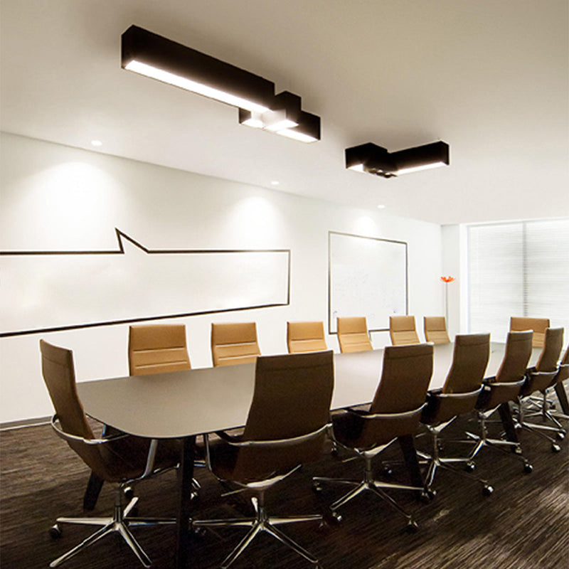 Modern Style Flush Mount Ceiling Light Fixture with Iron Art for Living Room