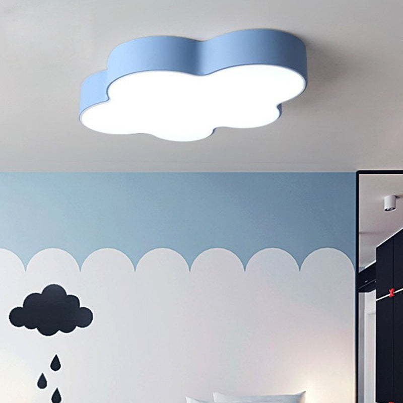 Living Room Colorful Ceiling Light Macron Metal Frame LED Overhead Lighting