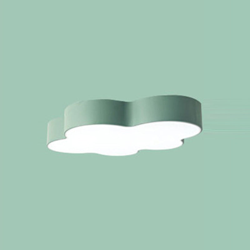 Living Room Colorful Ceiling Light Macron Metal Frame LED Overhead Lighting
