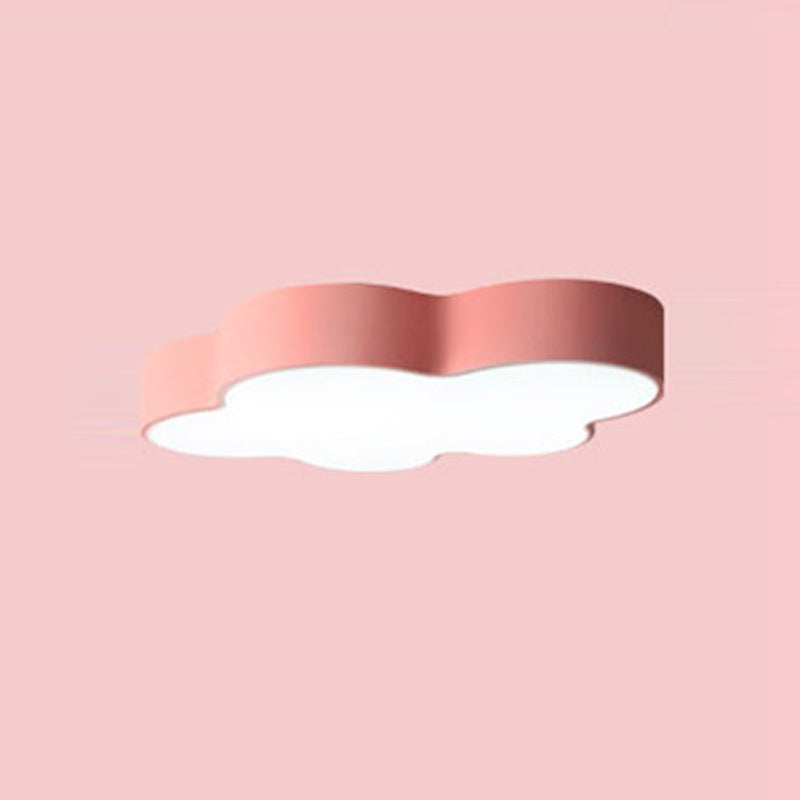 Living Room Colorful Ceiling Light Macron Metal Frame LED Overhead Lighting
