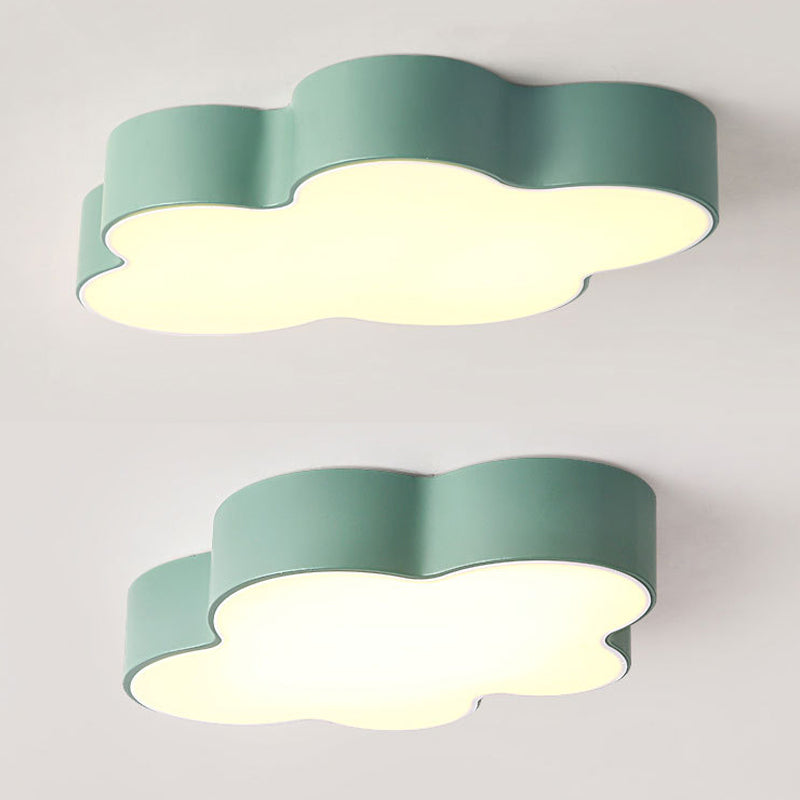 Living Room Colorful Ceiling Light Macron Metal Frame LED Overhead Lighting