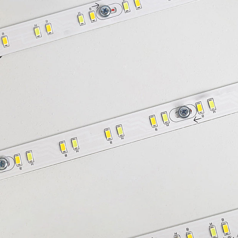 Lámpara de techo colorida para sala de estar, marco de metal Macron, iluminación superior LED