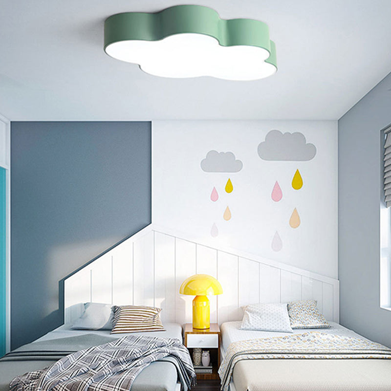 Living Room Colorful Ceiling Light Macron Metal Frame LED Overhead Lighting