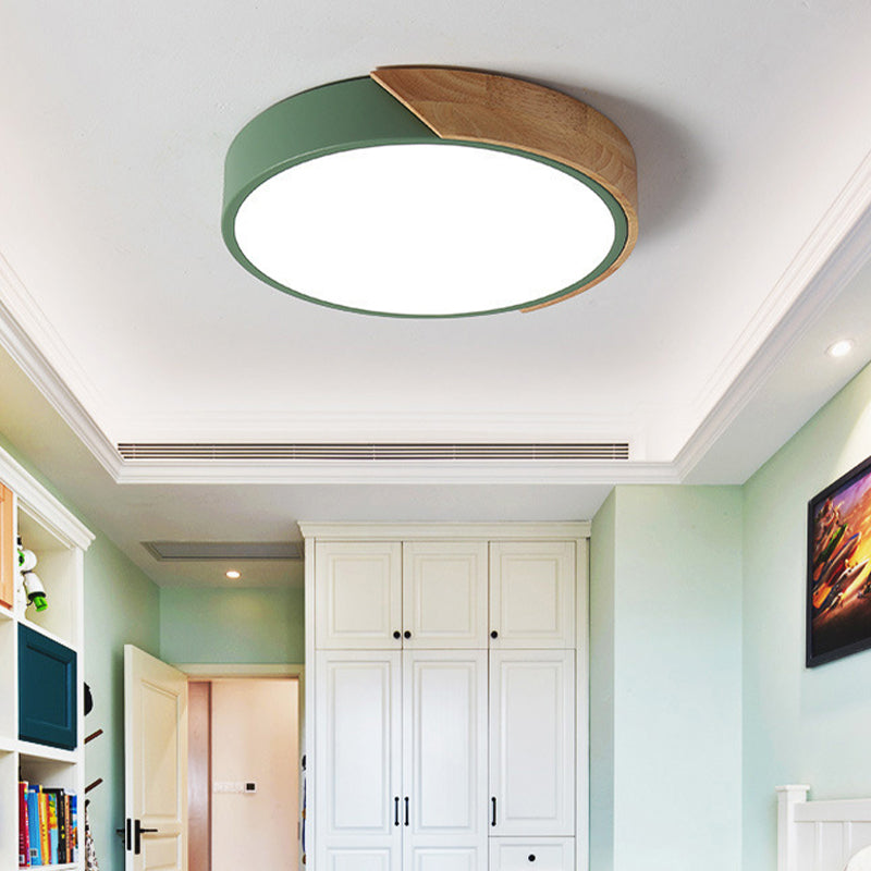 Macron Light Fixture Metal Acrylic Ceiling Mount Light for Child Bedroom