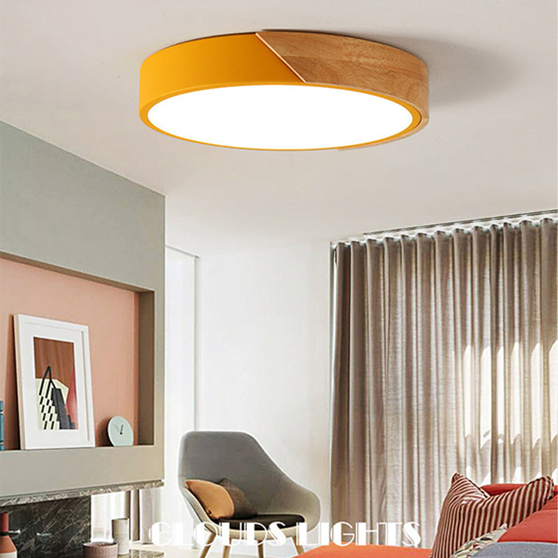 Macron Light Fixture Metal Acrylic Ceiling Mount Light for Child Bedroom
