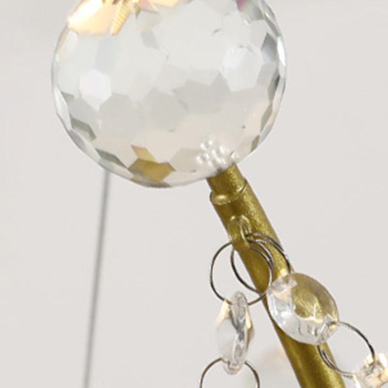 Crown Chandelier Light Fixtures Modern Multi-Head White Chandelier Pendant Lamp with Feather Shade