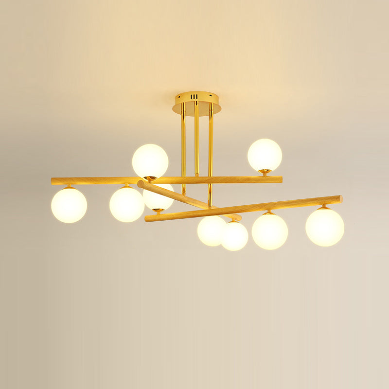 Lampada lampadina a globo Illuminazione a sospensione moderna in vetro bianco per il ristorante