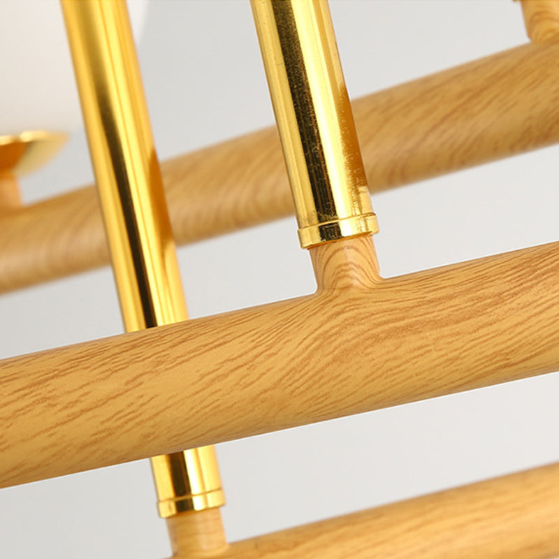 Lampada lampadina a globo Illuminazione a sospensione moderna in vetro bianco per il ristorante