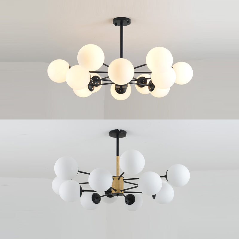 Lustre de lustre en verre luminaire de lustre moderne Light pour le salon