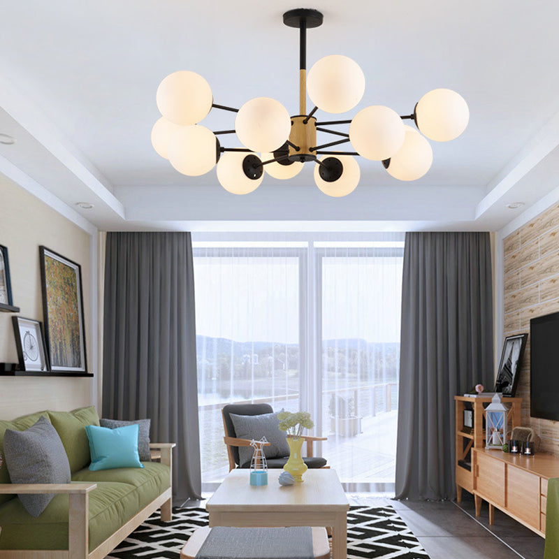 Lustre de lustre en verre luminaire de lustre moderne Light pour le salon