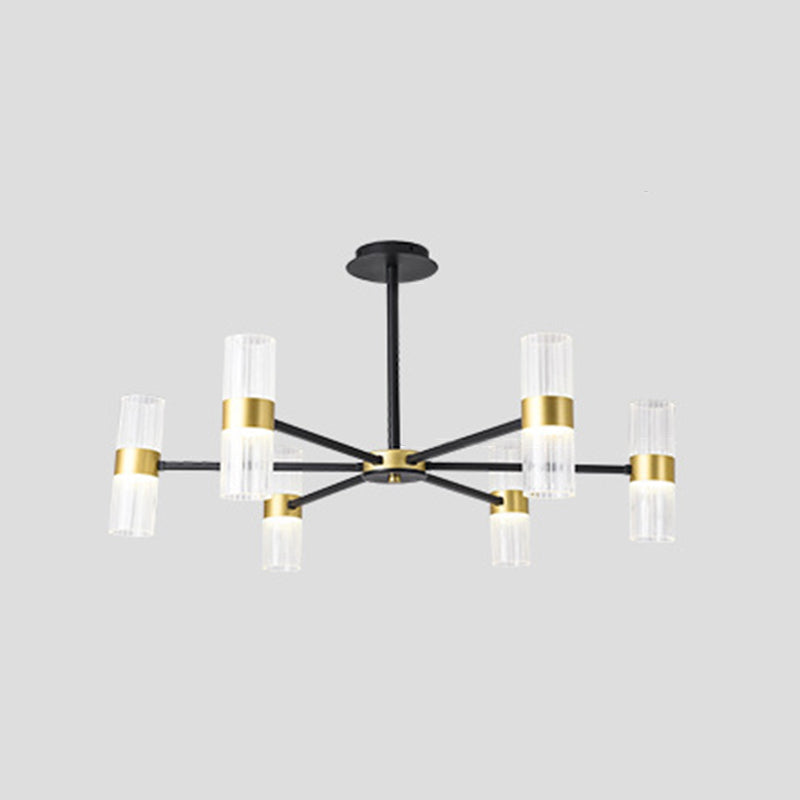 Starburst Chandelier Lighting Fixture Simple LED Metal Ceiling Chandelier for Living Room