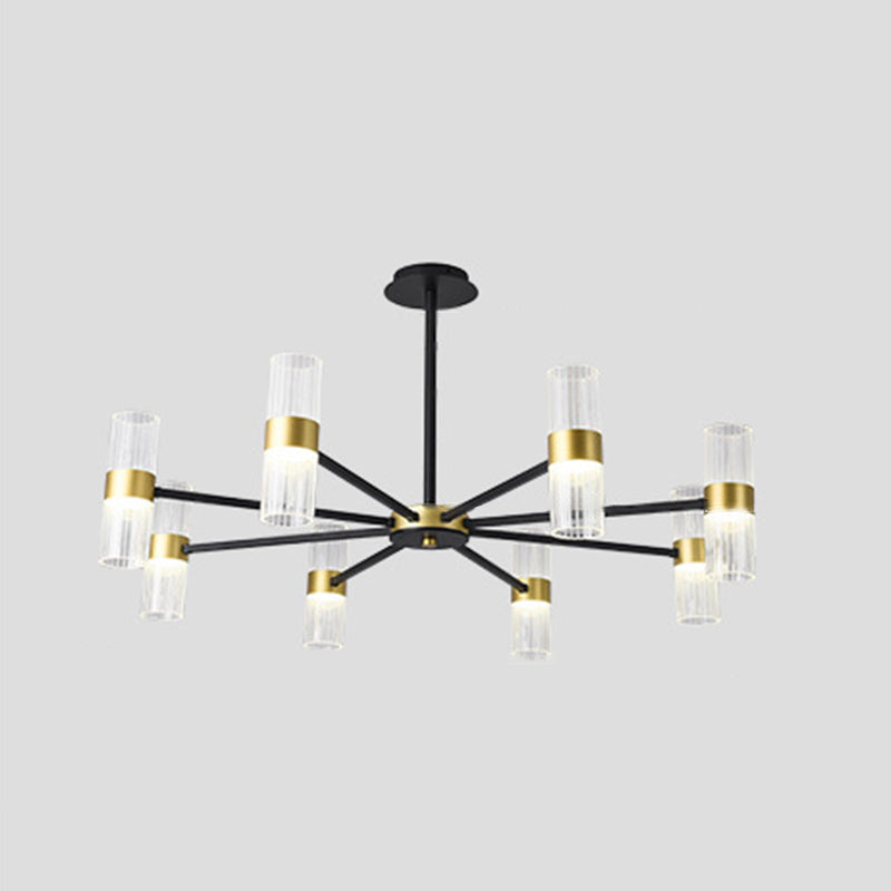 Starburst Chandelier Lighting Fixture Simple LED Metal Ceiling Chandelier for Living Room
