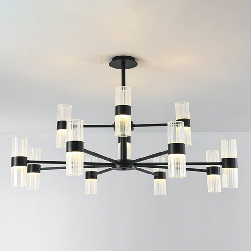 Starburst Chandelier Lighting Fixture Simple LED Metal Ceiling Chandelier for Living Room
