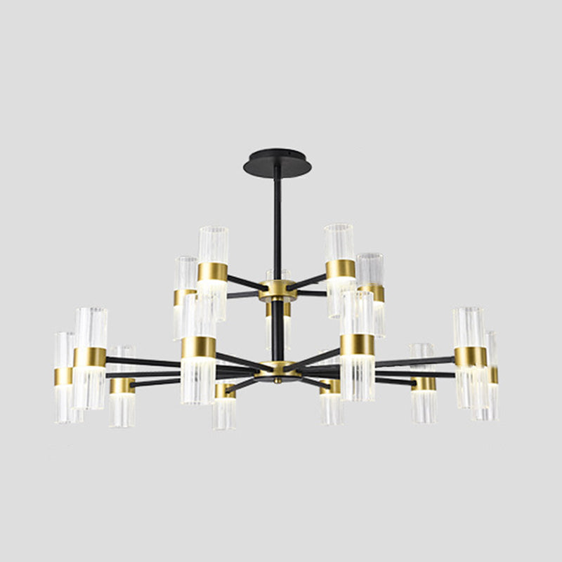 Starburst Chandelier Lighting Fixture Simple LED Metal Ceiling Chandelier for Living Room