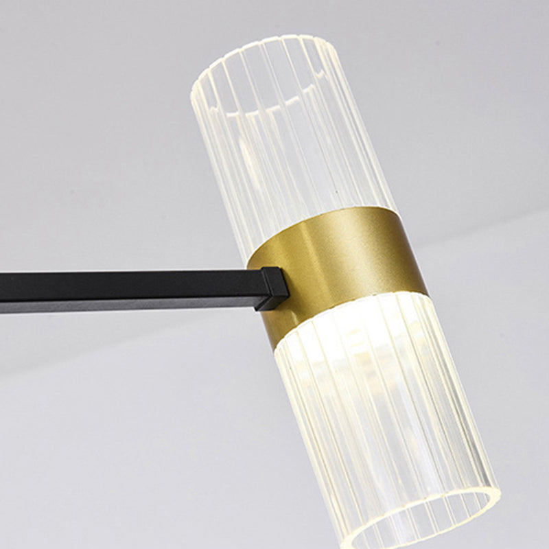 Starburst Chandelier Lighting Fixture Simple LED Metal Ceiling Chandelier for Living Room