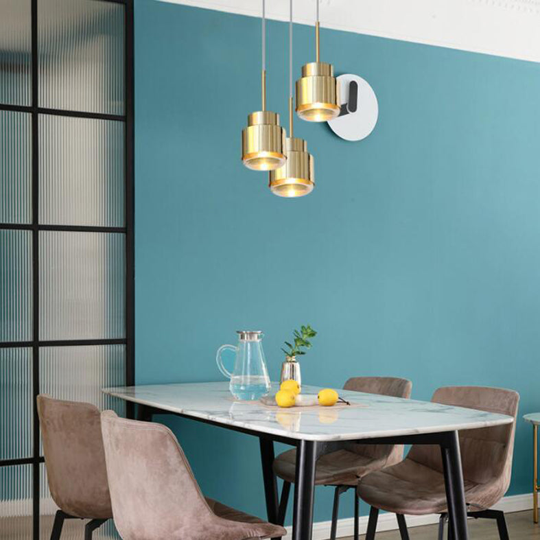 Lampade a soffitto contemporanea di semplicità della fattoria con ombra chiara