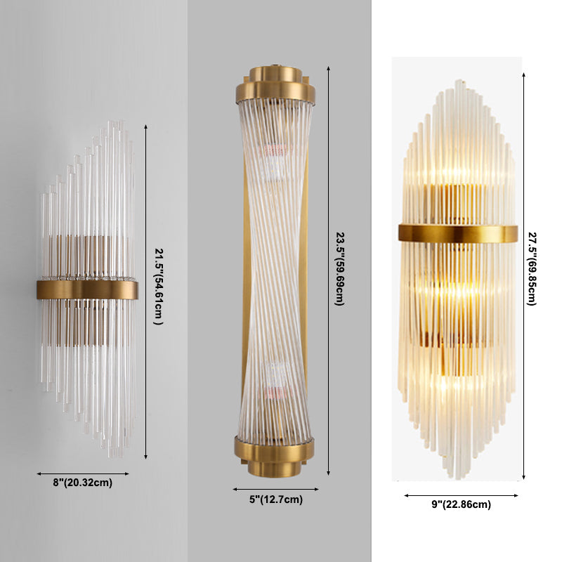 1/2 Heads Postmodern Wall Sconce Crystal Sconce Light Fixture for Living Room Bedroom