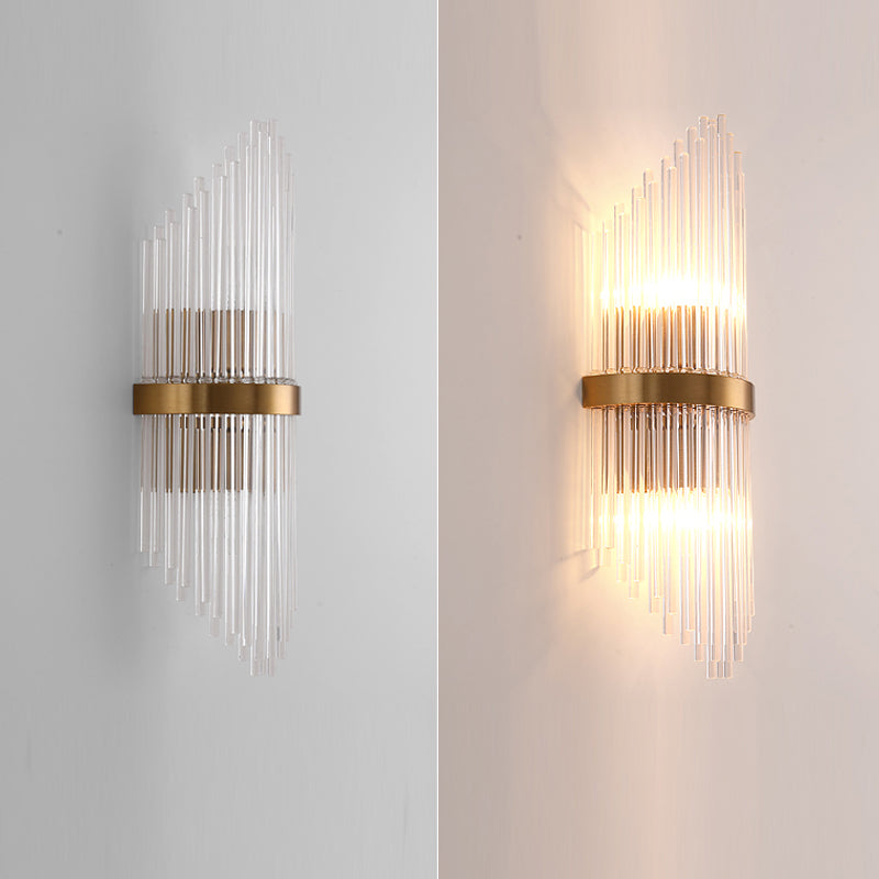 1/2 Heads Postmodern Wall Sconce Crystal Sconce Light Fixture for Living Room Bedroom