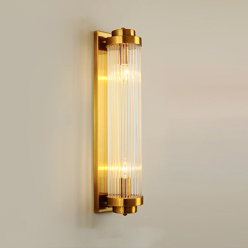 2 Lichter Wandleuchten mit klarem Kristallschatten postmoderner Stillicht für Schlafzimmer