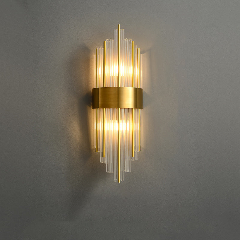 5 estilos para apliques de pared de cristal opcional en oro posmoderno posmoderno.