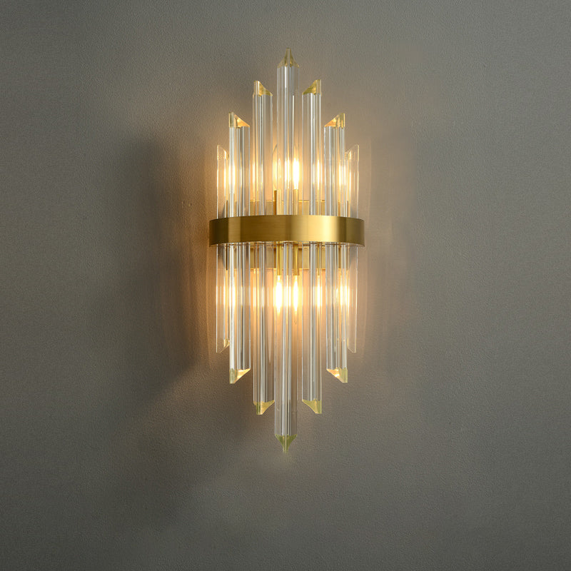 5 estilos para apliques de pared de cristal opcional en oro posmoderno posmoderno.