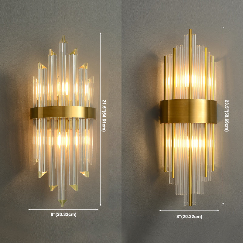 5 estilos para apliques de pared de cristal opcional en oro posmoderno posmoderno.
