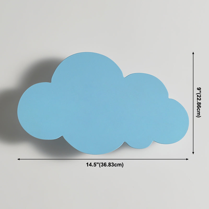 Cartoon semplicità nuvola a parete leggera Montaggio a parete metallico Lampada per camera da letto