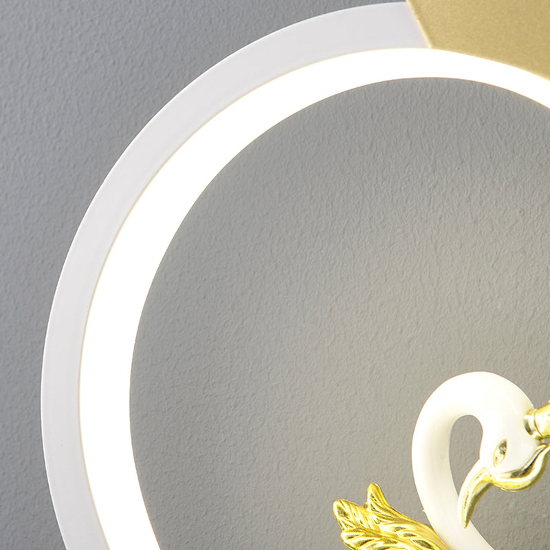 Nordic Style Heart Wall Mount Lighting Acrylic Wall Mounted Light Fixture for Bedroom