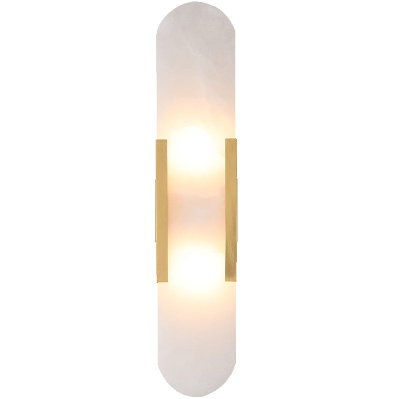 Illuminazione a parete oblunga di pietra illuminazione a parete in stile minimalista per camera da letto