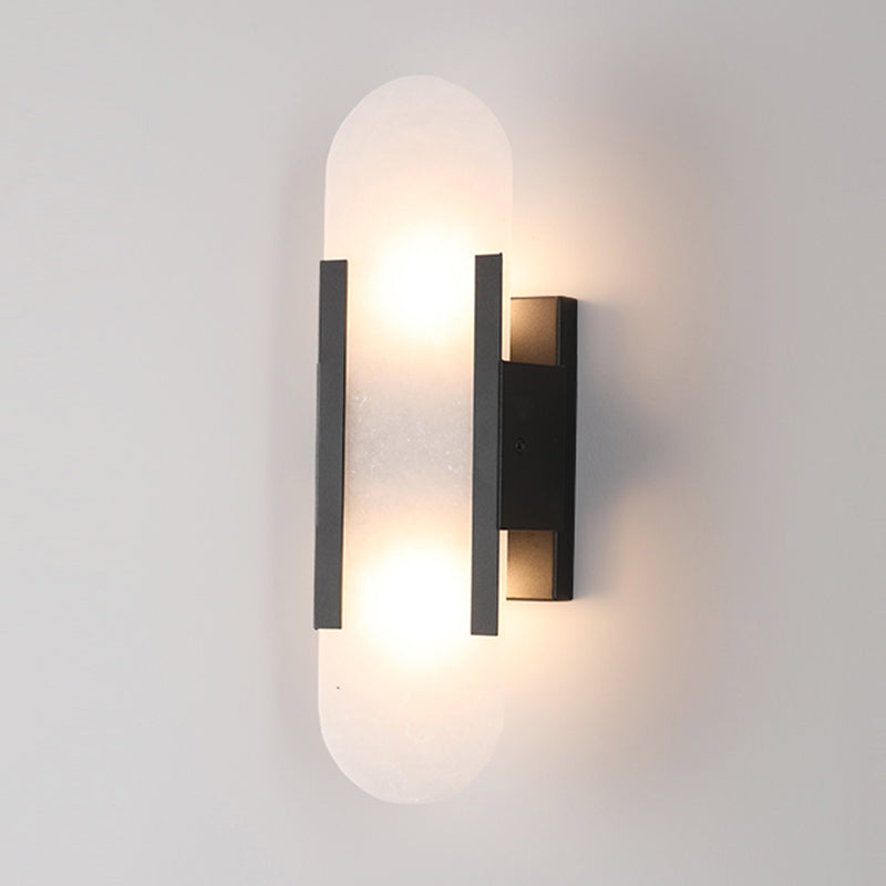 Illuminazione a parete oblunga di pietra illuminazione a parete in stile minimalista per camera da letto