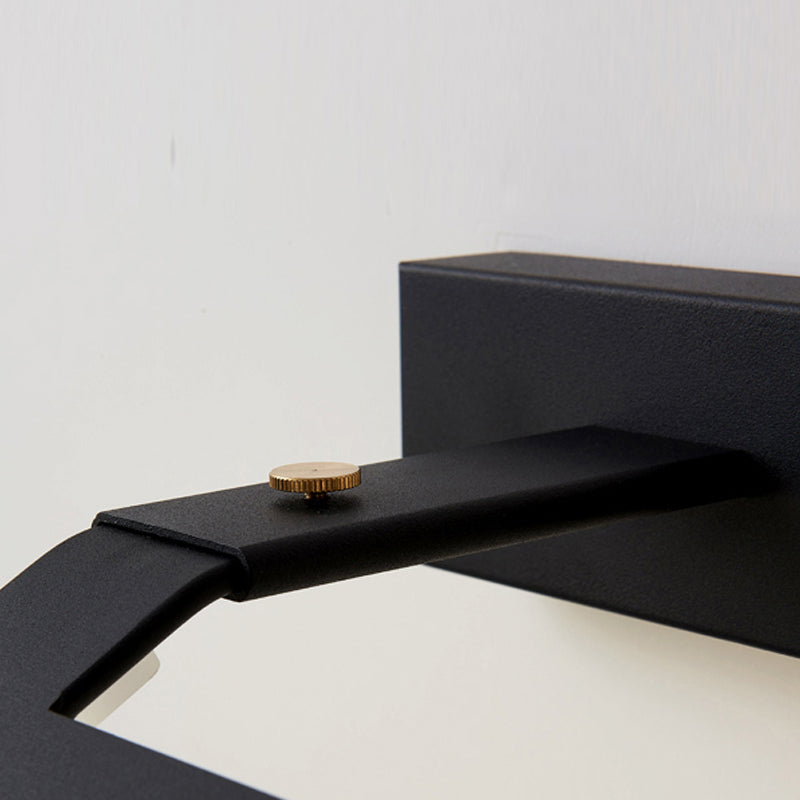 Luci di vanità montate a parete minimalista con braccio regolabile sopra lo specchio per il bagno